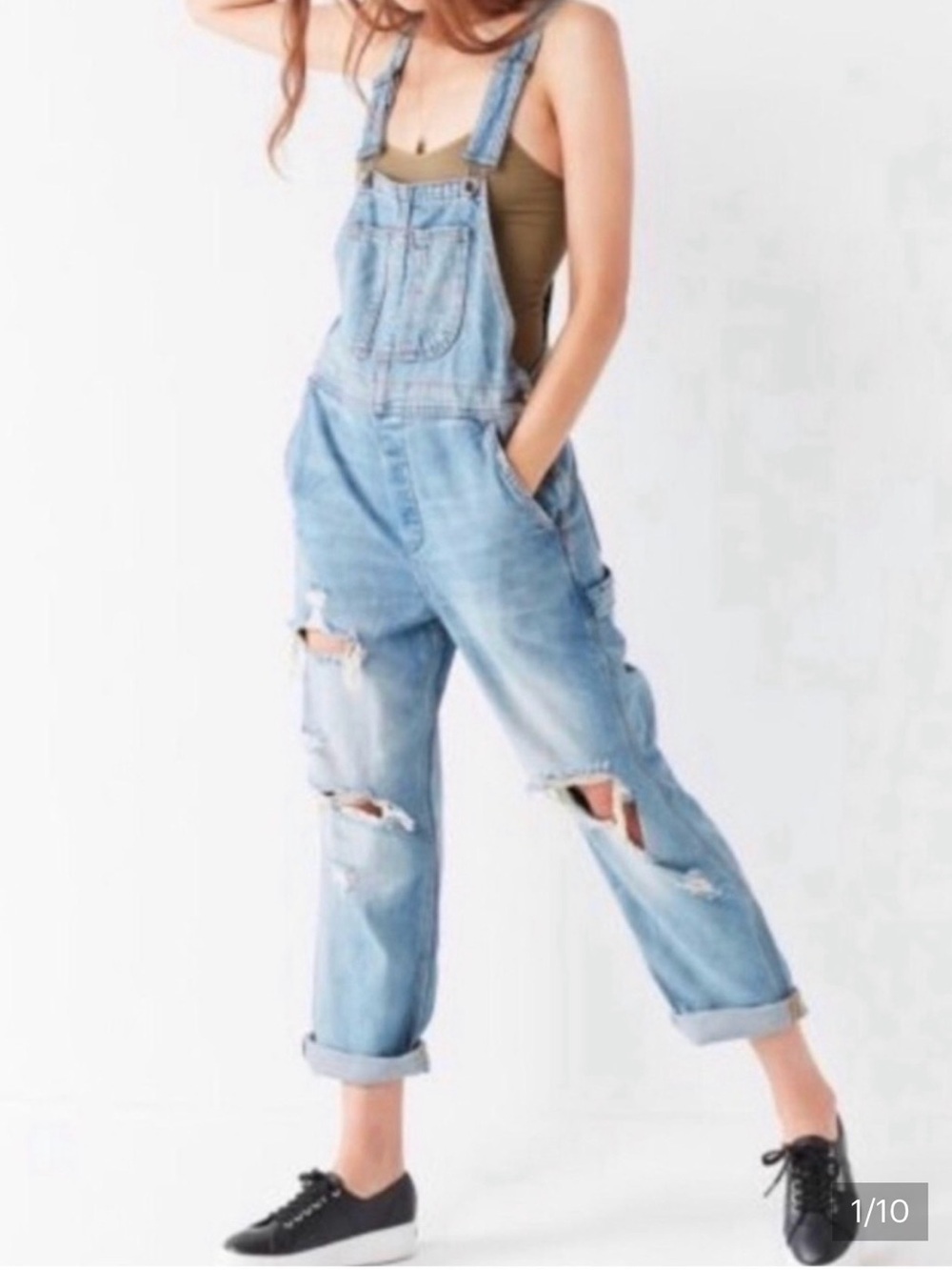 BDG Distressed Overalls